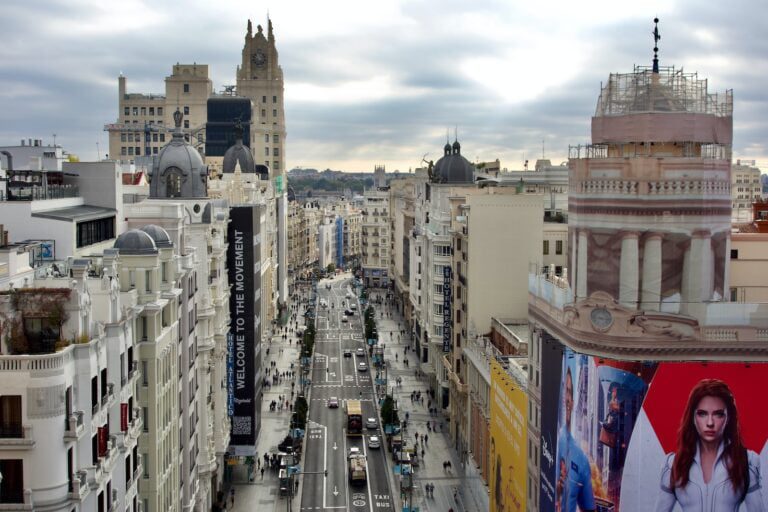 a city with many buildings