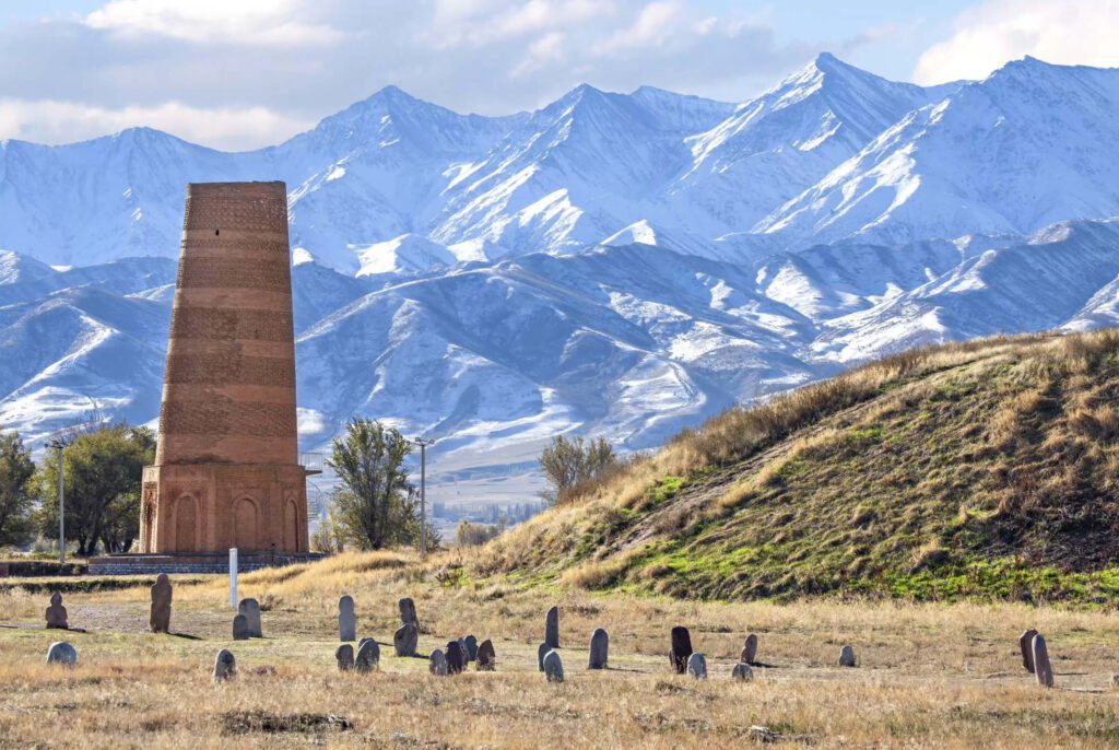 Ancient site of Burana near Bishkek, Kyrgyzstan.