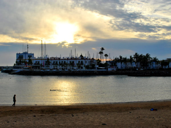 sunset port mogan