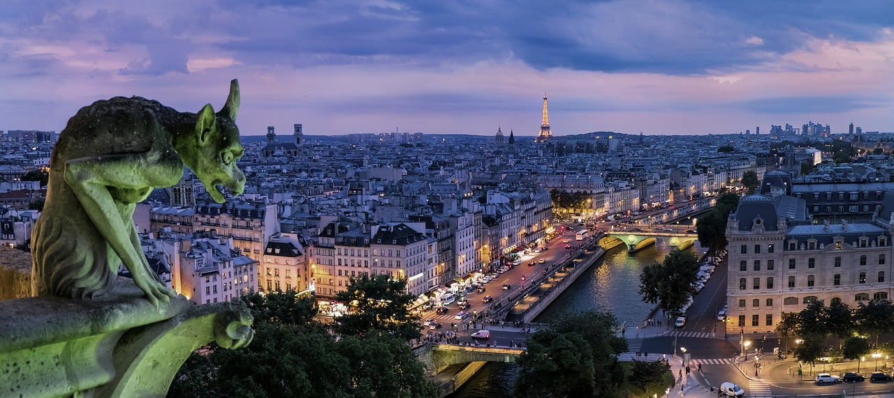 paris, gargoyle, france