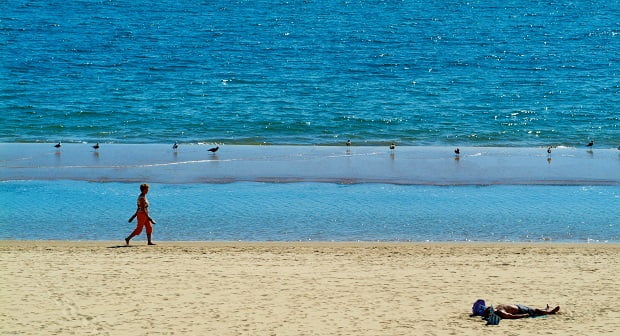 Quarteira beach, southern Portugal. Photo: Algarve Tourism